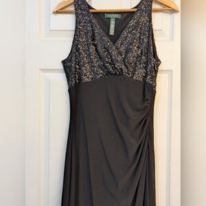 Lauren Ralph Lauren Black Sequin Dress